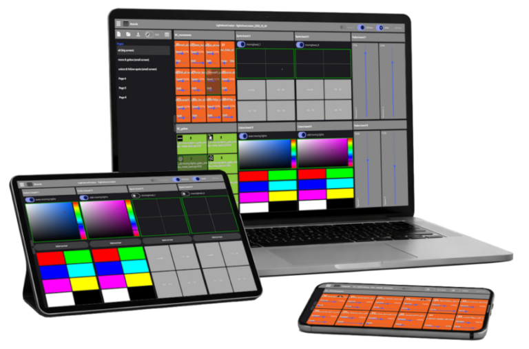 DMX Lighting Control System – Software, Interfaces & App