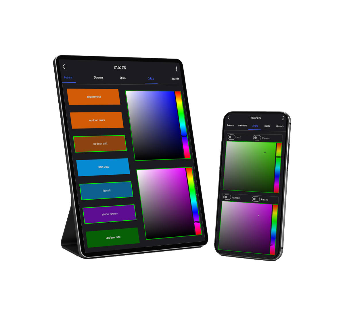 DMX Lighting Control System – Software, Interfaces & App